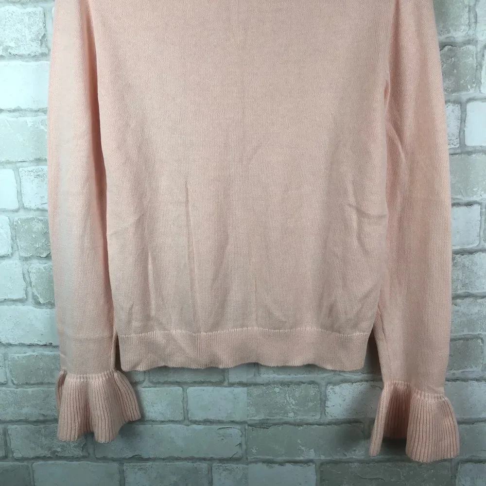 J. Crew Ruffle Cuff Sweater Size M - Picture 7 of 8